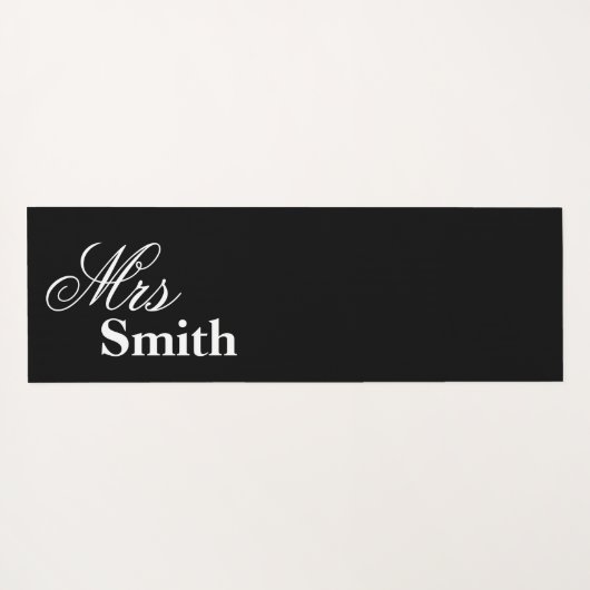 Mrs Smith Black Yogamat (Achterkant (horizontaal))