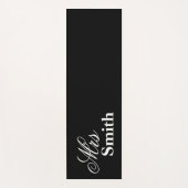 Mrs Smith Black Yogamat (Voorkant)