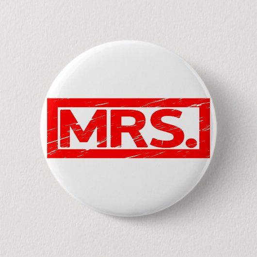 Mrs Stamp Ronde Button 5,7 Cm (Voorkant)