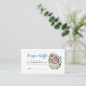 Mrs Tiggy Winkle Baby Shower Diaper Raffle Informatiekaartje (Staand voorkant)