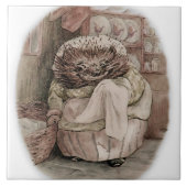 "Mrs Tiggy-Winkle the Hedgehog" by Beatrix Potter Tegeltje (Voorkant)