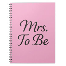 Mrs To Be – Elegant bruids Notitieboek ontwerp