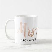 MRS Typografie FAUX ROOS GOLD Koffiemok (Links)