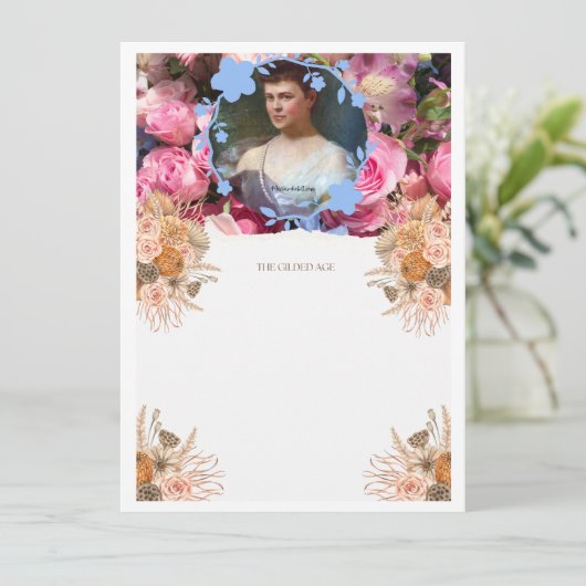 Mrs Vanderbilt Gilded Age Kaart 🎉👑 (Staand voorkant)