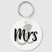 Mrs Wedding Bride getrouwd Sleutelhanger (Voorkant)