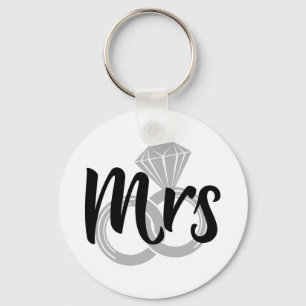 Mrs Wedding Bride getrouwd Sleutelhanger
