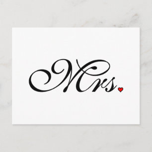 Mrs Wife Bride Zijn nieuwe widen Briefkaart