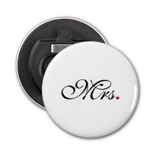 Mrs Wife Bride Zijn nieuwe widen Button Flesopener