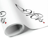 Mrs Wife Bride Zijn nieuwe widen Cadeaupapier (Rol Hoek)