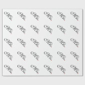 Mrs Wife Bride Zijn nieuwe widen Cadeaupapier (Vlak)