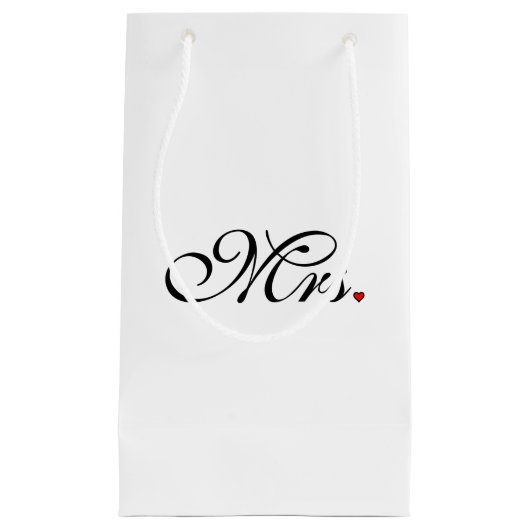 Mrs Wife Bride Zijn nieuwe widen Klein Cadeauzakje (Voorkant)