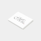 Mrs Wife Bride Zijn nieuwe widen Post-it® Notes (Schuin)