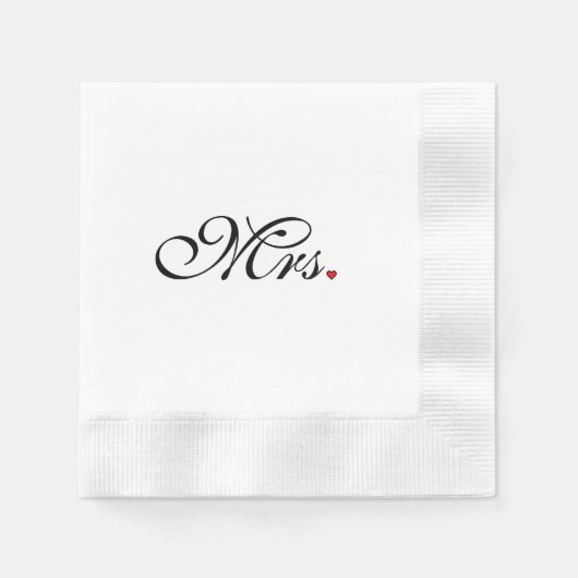 Mrs Wife Bride Zijn nieuwe widen Servetten (Voorkant)