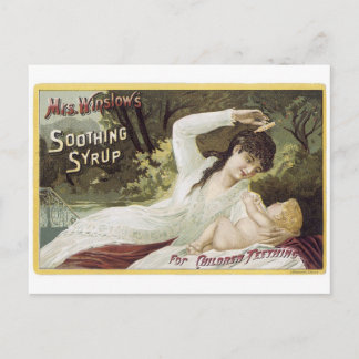 Mrs Winslows Soothing Syrup for Teething Baby's Briefkaart