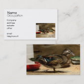 Mrs Wood Duck Visitekaartje (Voorkant / Achterkant)