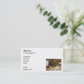 Mrs Wood Duck Visitekaartje (Staand voorkant)