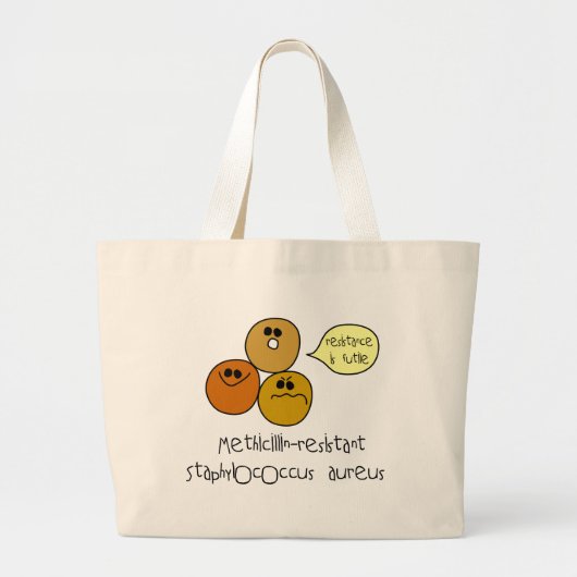 MRSA GROTE TOTE BAG (Voorkant)