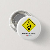 MRSA-kruising Ronde Button 3,2 Cm (Voorkant /achterkant)