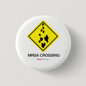 MRSA-kruising Ronde Button 3,2 Cm (Voorkant)