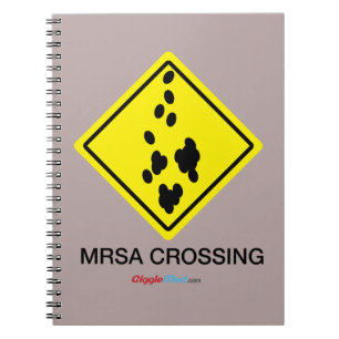 MRSA-overstekend teken Notitieboek