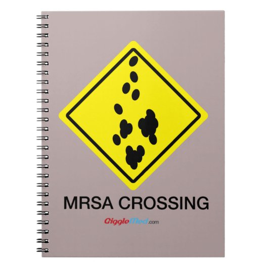 MRSA-overstekend teken Notitieboek (Voorkant)