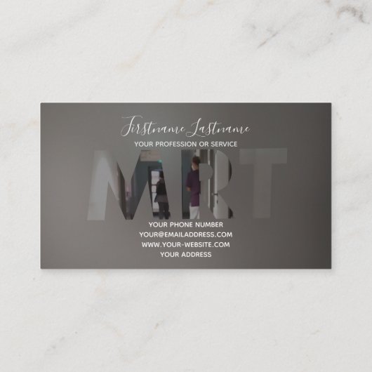 MRT-radiologie-kliniek en MRT-medisch centrum Visitekaartje (Achterkant)