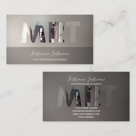 MRT-radiologie-kliniek en MRT-medisch centrum Visitekaartje (Voorkant / Achterkant)