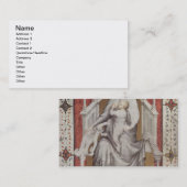 MS 11060-11061 De maagd die de baby Jesu aanzuigt Visitekaartje (Voorkant / Achterkant)