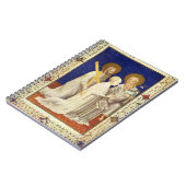 MS 11060-11061 John, Duc de Berry op zijn knieën Notitieboek (Linkerzijde)