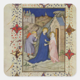 MS 11060-11061 Uren Notre Dame: Laudes, Vi Vierkante Sticker