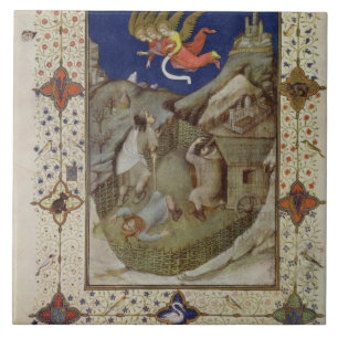 MS 11060-11061 Uren Notre Dame: Tierce, De an Tegeltje