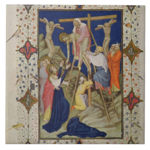 MS 11060-11061 uur van het kruisje: Vespers, De Tegeltje