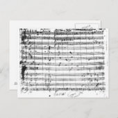 Ms.1548 Ouverture of the opera "Don Giovanni" Briefkaart (Voorkant / Achterkant)