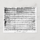 Ms.1548 Ouverture of the opera "Don Giovanni" Briefkaart (Voorkant)