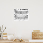 Ms.1548 Ouverture of the opera "Don Giovanni" Poster (Keuken)