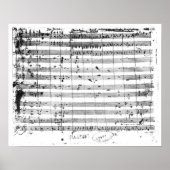 Ms.1548 Ouverture of the opera "Don Giovanni" Poster (Voorkant)