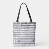 Ms.1548 Ouverture of the opera "Don Giovanni" Tote Bag (Achterkant)