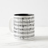 Ms.1548 Ouverture of the opera "Don Giovanni" Tweekleurige Koffiemok (Voorkant links)