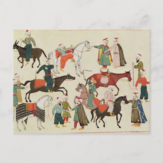 Ms 1671 A Horse Market, c.1580 Briefkaart (Voorkant)