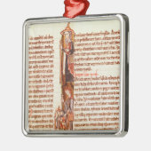 Ms 21 fol.97 Ruth and Boaz, uit een Bijbel Metalen Ornament (Links)