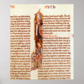 Ms 21 fol.97 Ruth and Boaz, uit een Bijbel Poster (Voorkant)