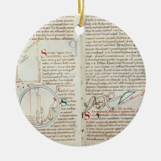 Ms 235 f.32 & 33 Geometry, van een 'Traite d'Astro Keramisch Ornament (Voorkant)