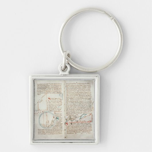 Ms 235 f.32 & 33 Geometry, van een 'Traite d'Astro Sleutelhanger (Voorkant)