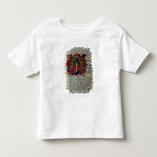 Ms 2 fol.8 Geschiedeniseerd initiaal "O" waarin ee Kinder Shirts (Voorkant)
