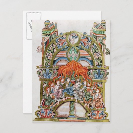 Ms 369 f.29v Pentecost Briefkaart (Voorkant / Achterkant)