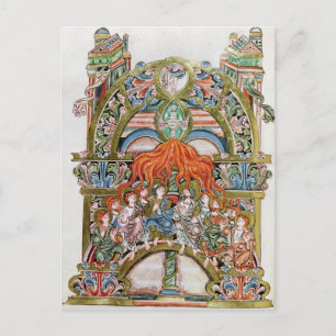 Ms 369 f.29v Pentecost Briefkaart