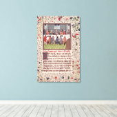 Ms 370 fol.184 The Last Supper Canvas Afdruk (Insitu (Houten vloer))