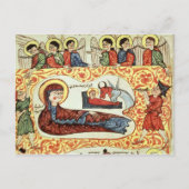 Ms 404 fol.1v The Natitivity, uit een evangelie Briefkaart (Voorkant)