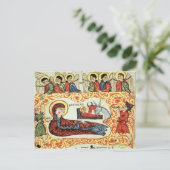 Ms 404 fol.1v The Natitivity, uit een evangelie Briefkaart (Staand voorkant)