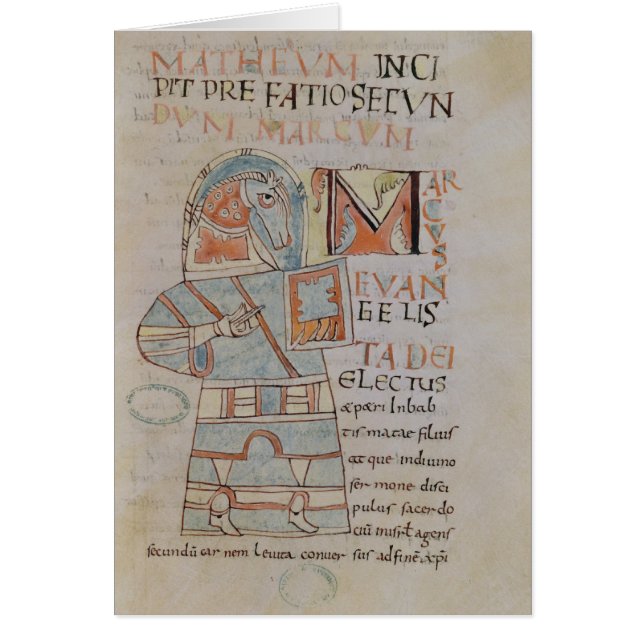 Ms 8 f.42 St. Mark the Evangelist (Voorkant)